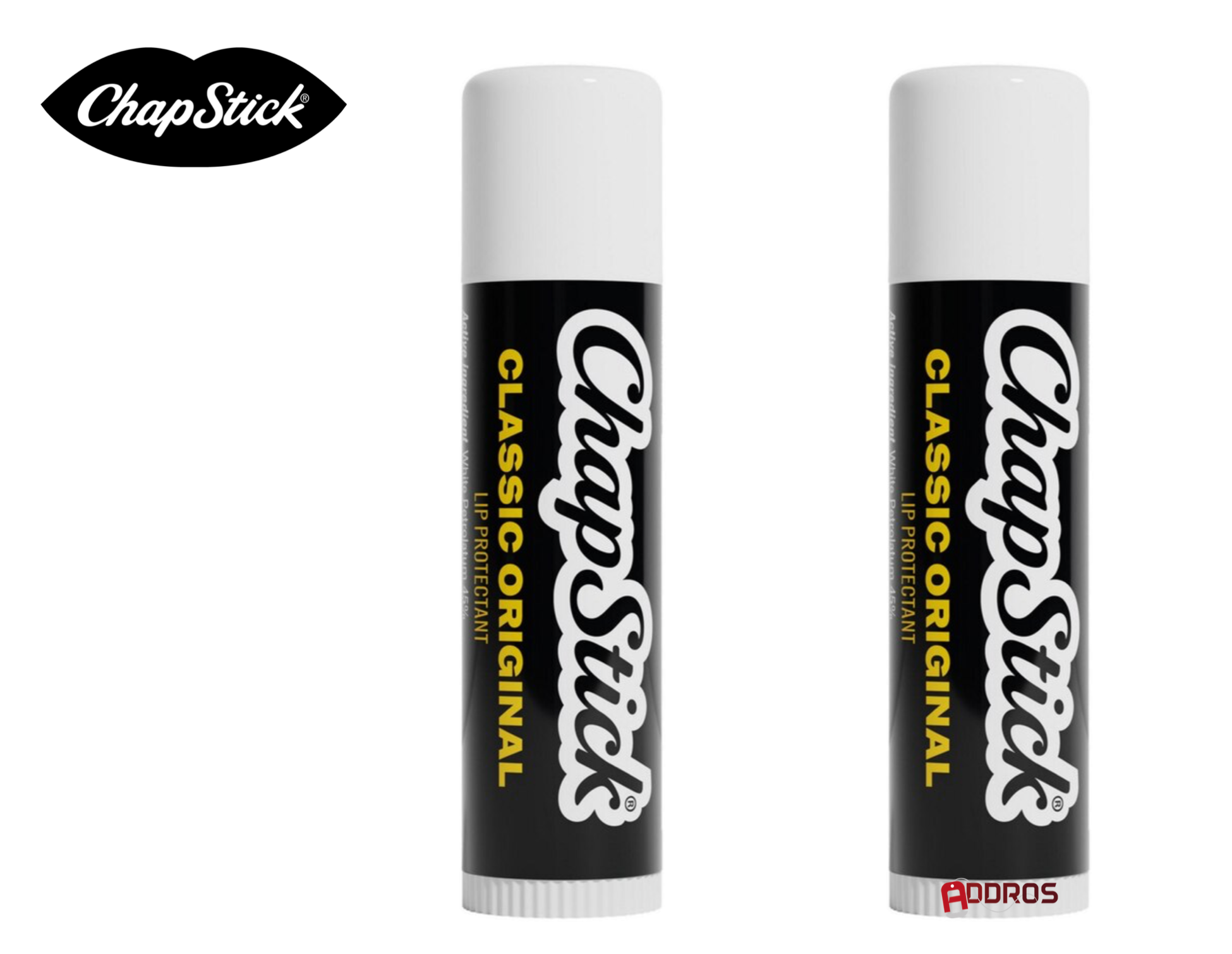 ChapStick Classic Original Lip Balm Tubes, Lip Care - 0.15 Oz (2-Pack)